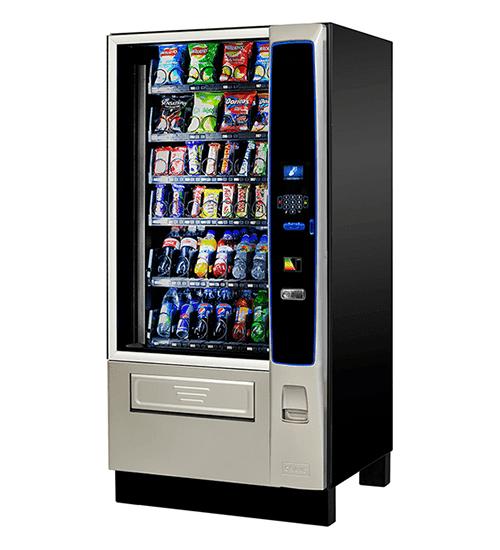 distributeur de snacks Crane Merchant 4, de face