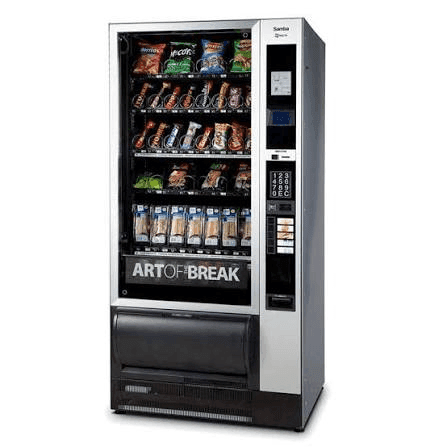 distributeur de snacks Necta Samba Top Lift, de face