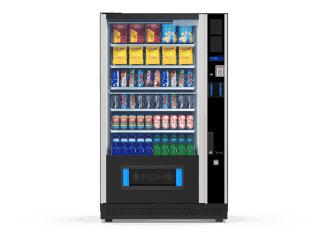 distributeur de snacks Vendo G-Snack Design 10, de face